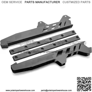 Heavy Duty Rear Trailing Arm Guards for Polaris RZR XP 1000 / XP 4 1000 (2014-2023) - Black | Aluminum Construction | Designed for OEM Trailing Arms | Sleek Design