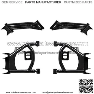 Heavy Duty High Clearance 1.5" Rear Offset A Arms for Can-Am Maverick Trail (2018+) - Black - Fits Up To A 30" Tire!