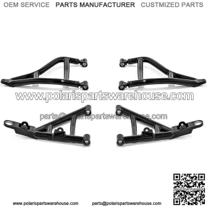 High Clearance 1.5 Inch Forward Offset A-Arms Compatible with 2020+ Yamaha Wolverine X2 / R-Spec/SE - Fit Up to 30 Inch Tires- Larger Than Stock Tubing - Includes UHMW Bushings