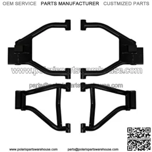 High Clearance Rear A-Arms for 2010-2014 Polaris Ranger 800/800 Crew / 800 6x6-1.5" Offset - Black