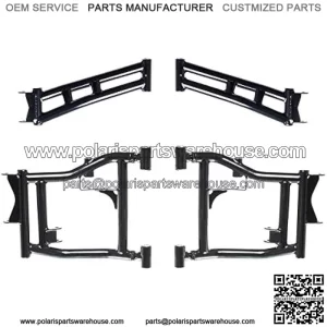 Heavy Duty Arched Rear Offset A-Arms for 2016+ Polaris General 1000 / General 4 | Full camber adjustability | A-Arm color is Orange