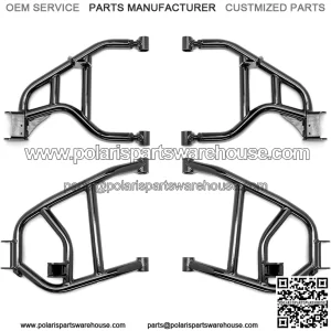 High Clearance Rear Offset A-Arms for 2020+ Yamaha Wolverine X2 | 1.5 Inch Rear Offset | Fit Up to 35 Inch Tires | Adjustable Upper Pivot Block for Full Camber Adjustability | HDPE Bushings