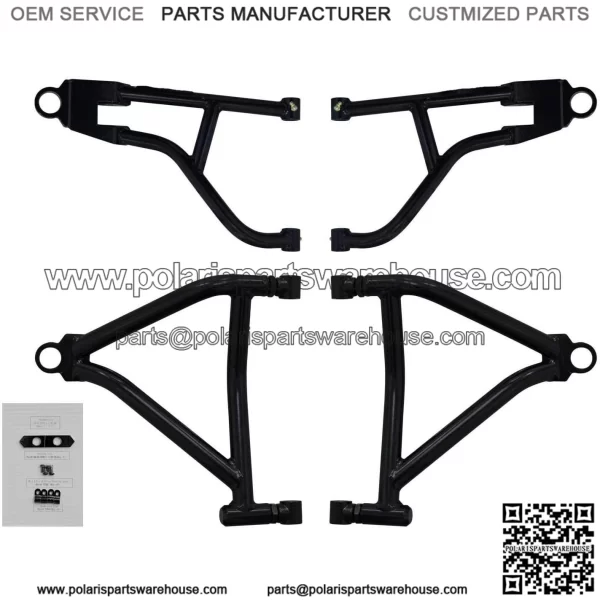 High Clearance 1.5" Offset A-Arms for Gen 2 Can-Am Renegade 1000/500 / 570 / 800R (See Fitment) - Black