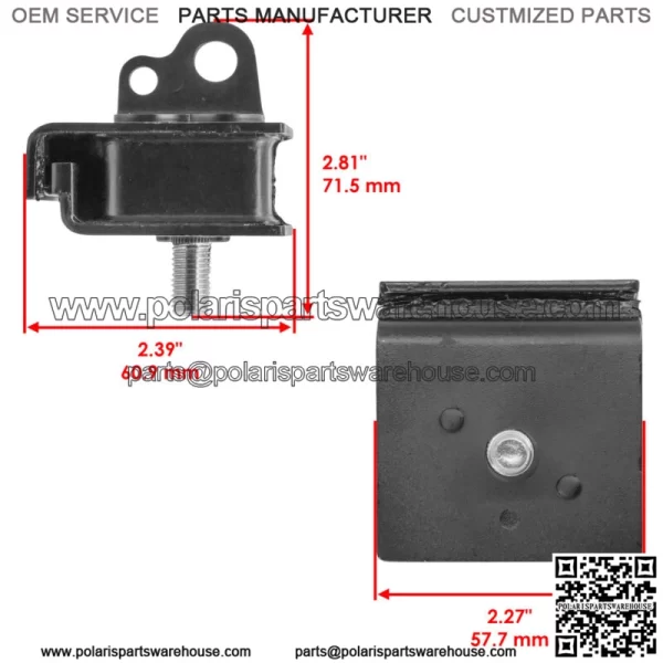 Engine Mount Dampers For Yamaha Rhino 700 YXR700F 4x4 FI 2008-2009 2011-2012(For: Yamaha Rhino 700) - Image 2