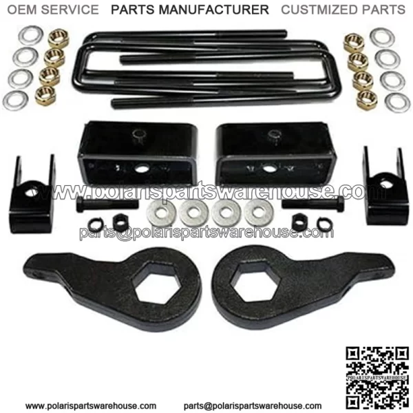 99-06 Silverado sierra 1500 GMC front 3-point block rear 2-point lift kit