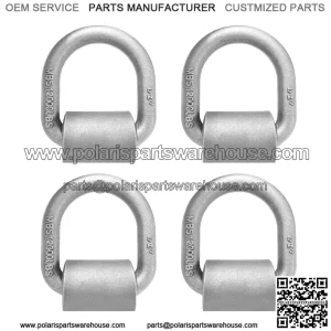 Heavy Duty Welded Forged D-Rings #4 Pack