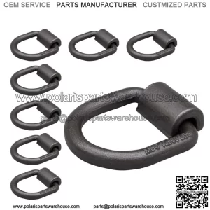 Heavy Duty Welded Forged D-Rings #8 Pack
