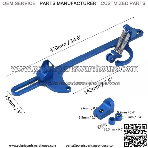 Aluminum Alloy 4150 Series Throttle Base#Blue - Image 2