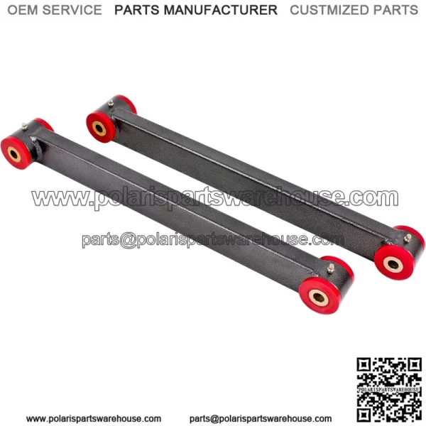Lower control arms, boxed, non-adj, poly bushings
