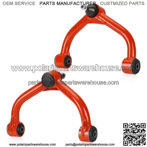 Front Upper Control Arms with Ball Joints Red Tubular Suspension kit Fit for Chevrolet Silverado 2500HD 3500HD Fit for GMC Sierra 2500HD 3500HD 11-19 2-4" Lift Suspension Kit Adjustable Control Arm