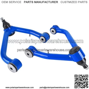 Front Upper Control Arms for 2014-2018 Silverado Sierra 1500 2 PCS 2-4" Lift Blue Tubular Front Suspension Control Arm Compatible with 2014-2020 Tahoe