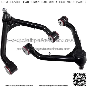 Front Upper Control Arms, 2-4" Lift Tubular Ball Joint Kit Compatible with 1999-2006 Silverado 1500 Sierra 4WD 4X4 RWD with 6-lug Wheels (Pair)