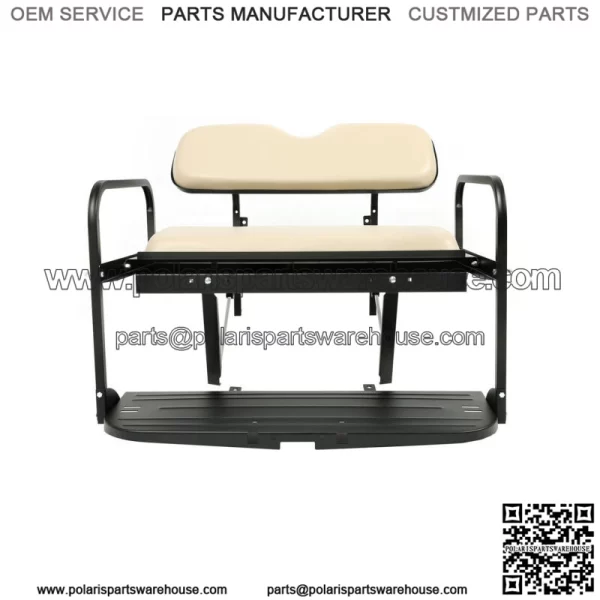 For 07-16 Yamaha Drive G29 Golf Cart Flip Folding Rear Back Seat Kit
