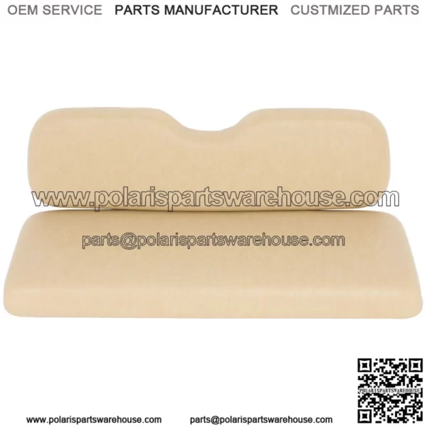 Rear Tan Golf Cart Seat + Back Cushion For Ezgo TxT,Rxv,ST,ST Sport,Valor models