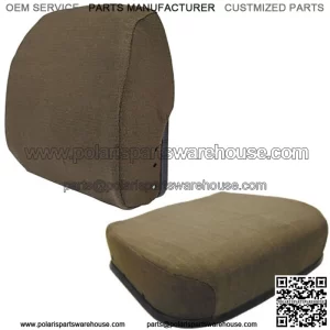 Fabric Brown Seat Cushion Set Fits John Deere 4430 4440 4640 4840 4450 4650