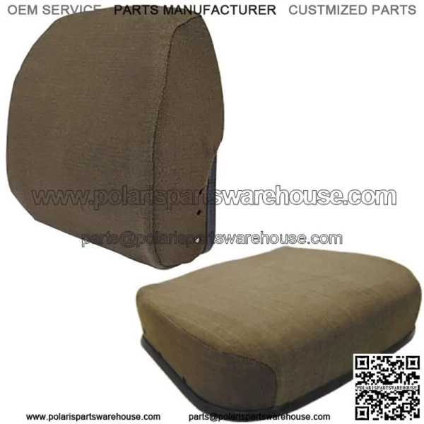 Fabric Brown Seat Cushion Set Fits John Deere 4430 4440 4640 4840 4450 4650