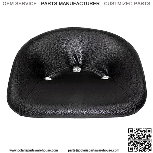 Tractor Seat, Black Padded Pan Style - 3 Holes, 2 Bolt 469-200001 2420469-200001