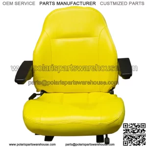 Replacement Yellow Seat w/Armrests Fits John Deere Z810A Z850A Z910A Z925A Z960A
