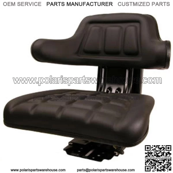 W222BL Black Tractor Universal Seat Fits Allis Chalmers, Fit Hesston Fits Yanmar