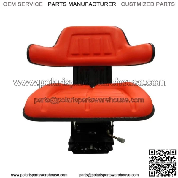 Height Adjustable Red Wrap Around Seat for Lawn & Garden Tractor Mower