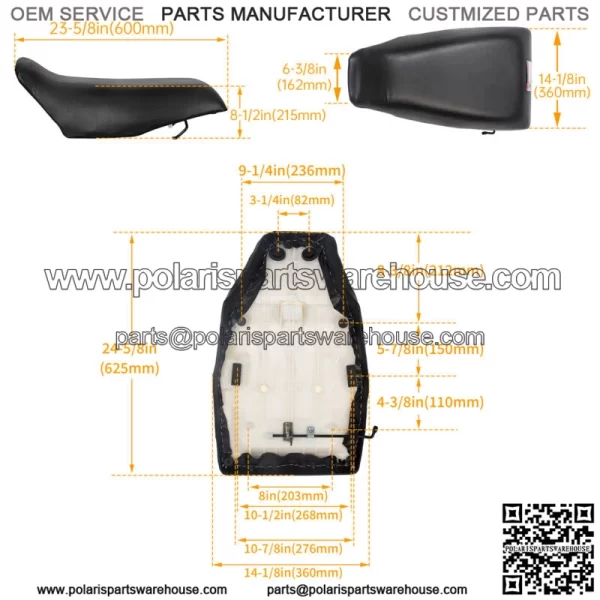 For Honda TRX 300 TRX300 FW Fourtrax 2X4 4X4 Complete Seat 1988 1989 1990-2000 For: Honda - Image 3