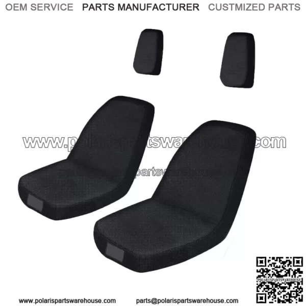 Black UTV Bucket Seat Covers For Yamaha Rhino 450 Rhino 660 Rhino 700 2004-2013 (Fits: Yamaha Rhino 660)