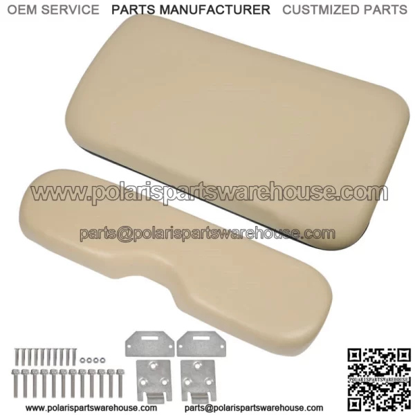 Golf Cart Tan Front Seat Cushion with Hardware For EZGO Medalist TXT 1994-2013
