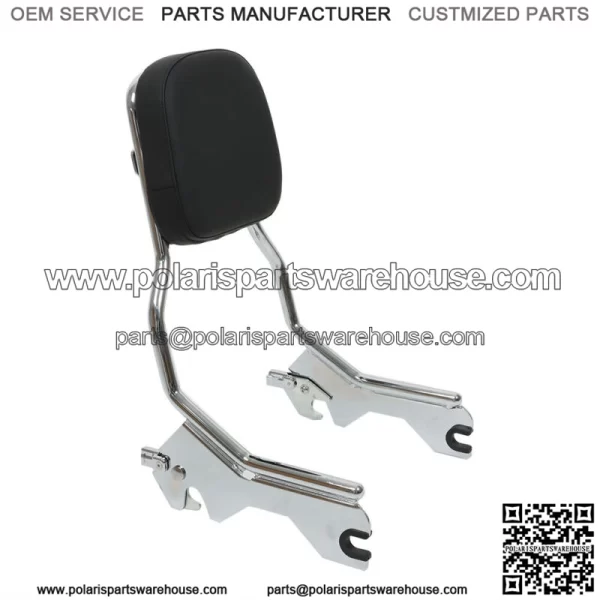 Chrome Standard Sissy Bar Upright Backrest For Softail Deluxe Heritage FXBB 18+ - Image 3