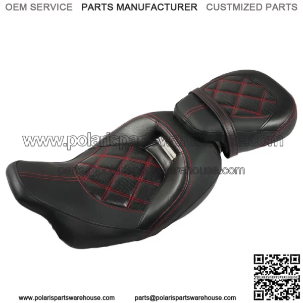 Driver Passenger Pillion Seat For Touring Road Street Glide CVO FLTR 2009-2021 - Image 2