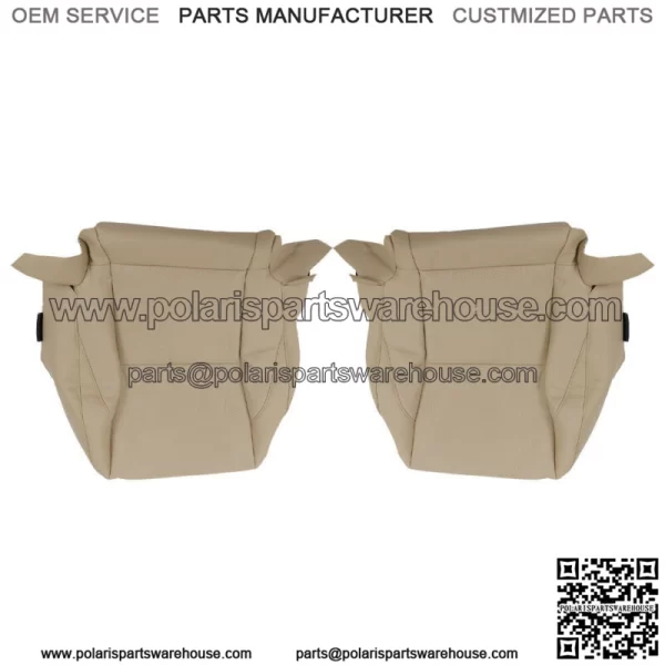 Seat Cover Driver&Passenger Bottom&Back Perforated Tan For 2007-2012 Lexus ES350 - Image 2