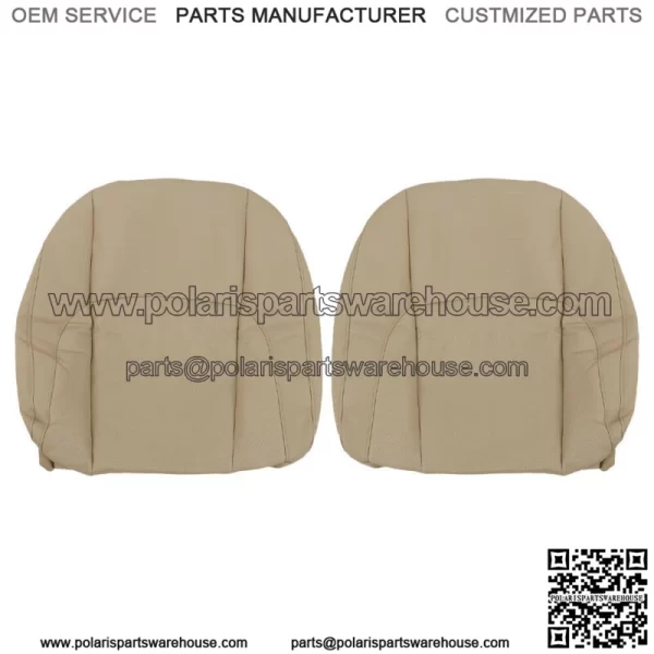 Seat Cover Driver&Passenger Bottom&Back Perforated Tan For 2007-2012 Lexus ES350 - Image 5
