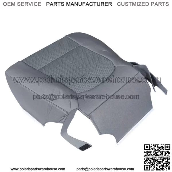 Cloth Seat Cover Driver Bottom Perforated For 2011-2014 Ford F150 Lariat Gray - Image 2