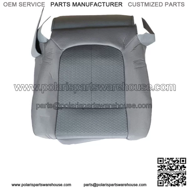 Cloth Seat Cover Driver Bottom Perforated For 2011-2014 Ford F150 Lariat Gray - Image 3