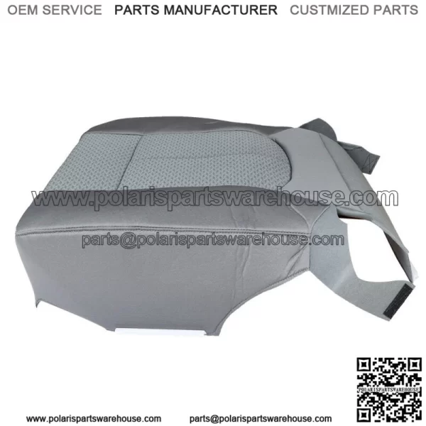 Cloth Seat Cover Driver Bottom Perforated For 2011-2014 Ford F150 Lariat Gray - Image 5