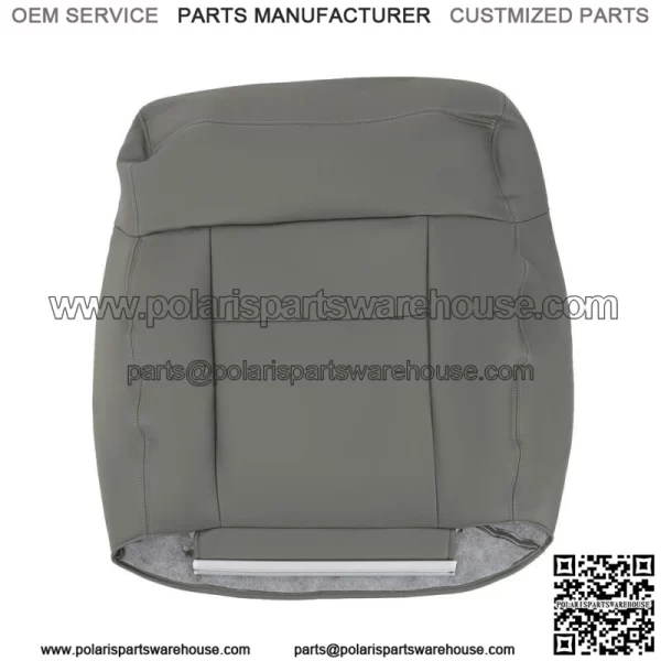 Front Pair Seat Cover Bottom&Top Leather Gray For 2004-2008 Ford F150 Lariat XLT - Image 2