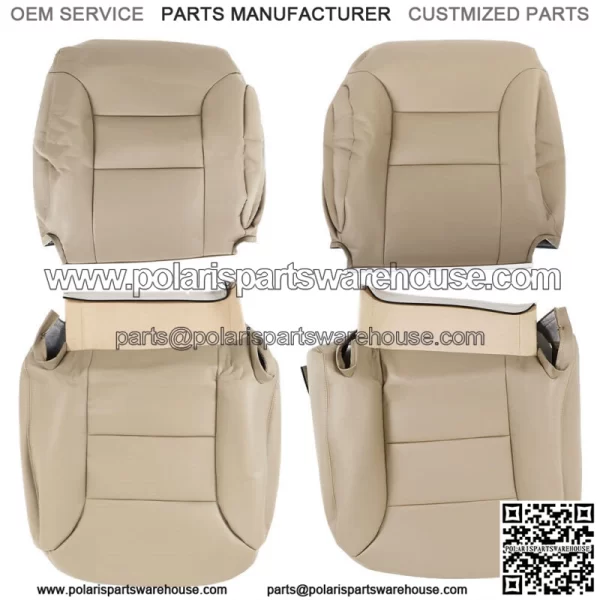 Seat Cover Tan Driver Passenger Bottom & Back  For 1995-1999 Chevy C1500 K1500