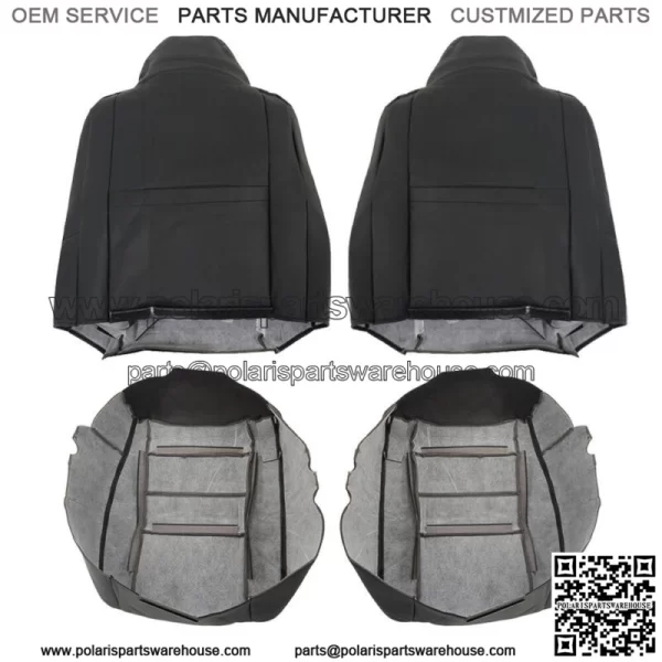 Seat Cover For 02-07 Ford F250 F350 Lariat Super Duty Front Perforated Black - Image 5