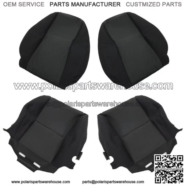 Seat Cover Bottom Top For 2007-14 Chevy Silverado 1500 2500HD 3500HD Left Right - Image 3