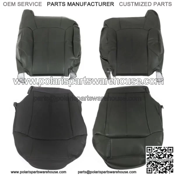 Seat Cover For 1999-2002 Chevy Silverado&GMC Sierra Leather Graphite Both Side - Image 3