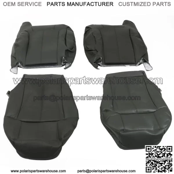 Seat Cover For 1999-2002 Chevy Silverado&GMC Sierra Leather Graphite Both Side - Image 4
