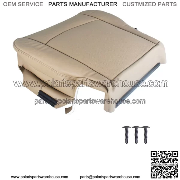 Leatherette Seat Cover Driver Bottom Tan For 2009-12 Dodge Ram 1500 2500 ST SLT