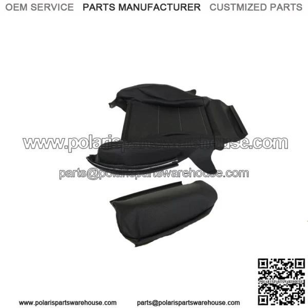 Front Driver Bottom Seat Cover For 2015-2021 Mercedes Benz C300 Black Leather