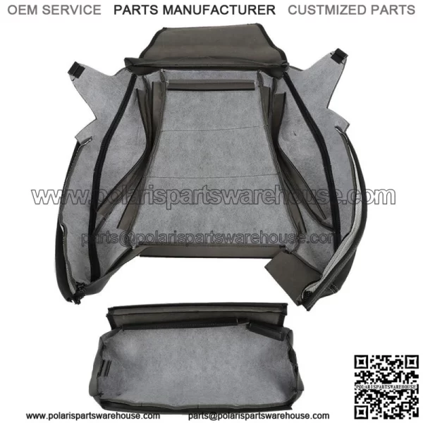 Front Driver Bottom Seat Cover For 2015-2021 Mercedes Benz C300 Black Leather - Image 4
