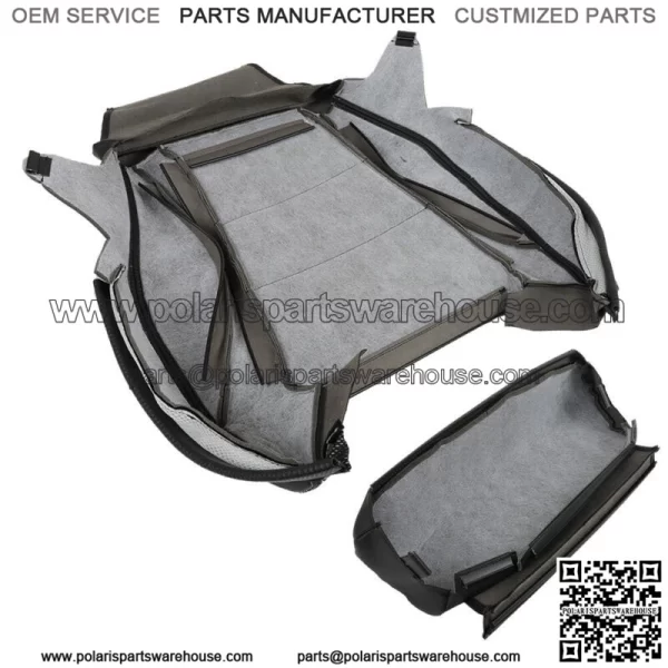 Front Driver Bottom Seat Cover For 2015-2021 Mercedes Benz C300 Black Leather - Image 5