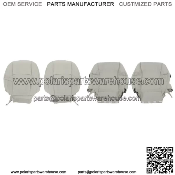 Front Seat Cover For 2007-2012 Lexus ES350 Driver Passenger Bottom&Back Gray