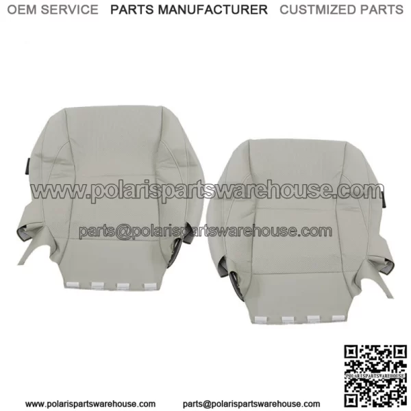 Front Seat Cover For 2007-2012 Lexus ES350 Driver Passenger Bottom&Back Gray - Image 2