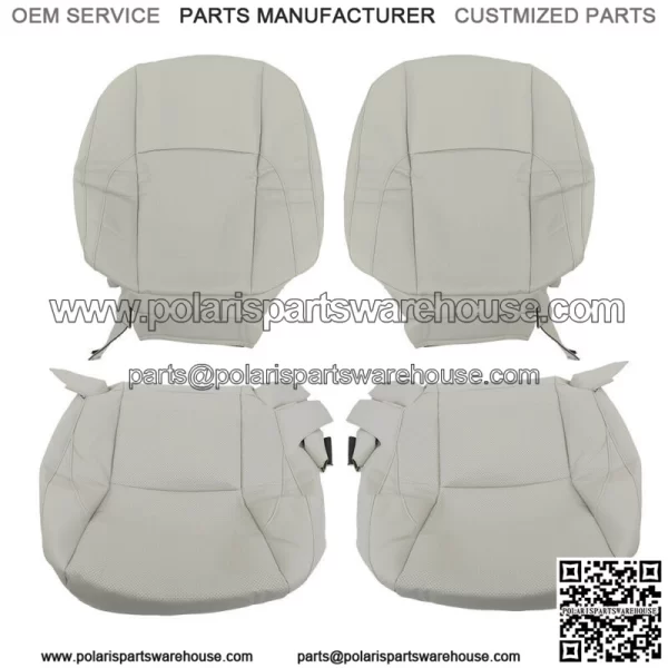 Front Seat Cover For 2007-2012 Lexus ES350 Driver Passenger Bottom&Back Gray - Image 3