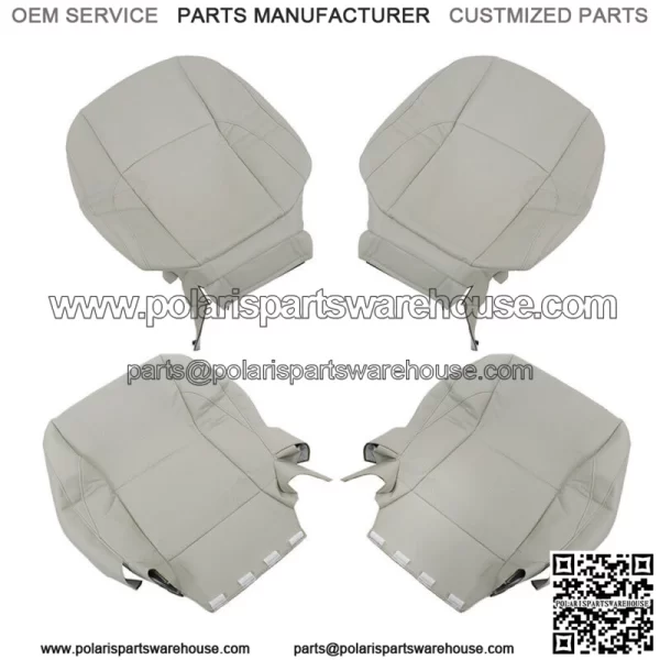 Front Seat Cover For 2007-2012 Lexus ES350 Driver Passenger Bottom&Back Gray - Image 4