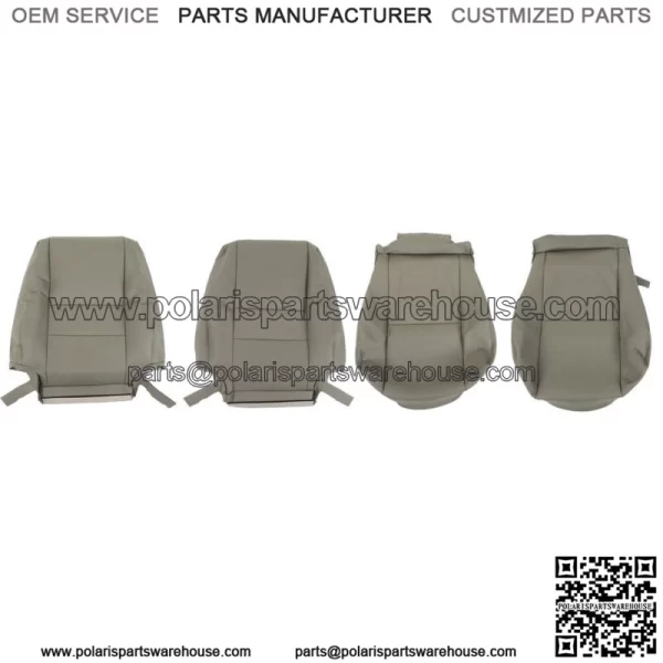 Seat Cover Front Bottom&Lean Gray Leather For Toyota Sequoia 2000-2006 2007