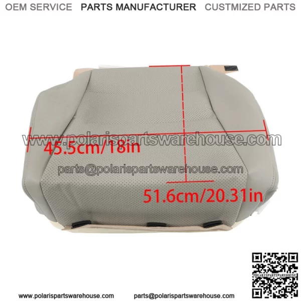 Seat Cover Front Main Driver Bottom Leather Gray For Acura RDX 2007-2011 2012 - Image 4